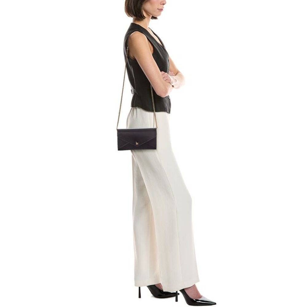 Celine Envelope Leather Wallet On Chain, Black - Picture 4 of 4